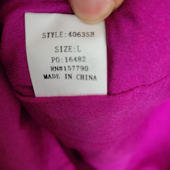 NWT Pinch Women's Mini Skirt Size L Pink PVC Tweed Back Zipper - Picture 4 of 8